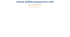 Desktop Screenshot of lalberoazzurro.net